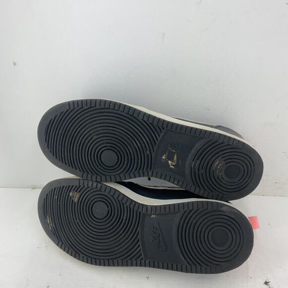 Nike Court Borough AF1 Floral Girls Black Sneakers Size 7Y Preowned - Picture 4 of 8